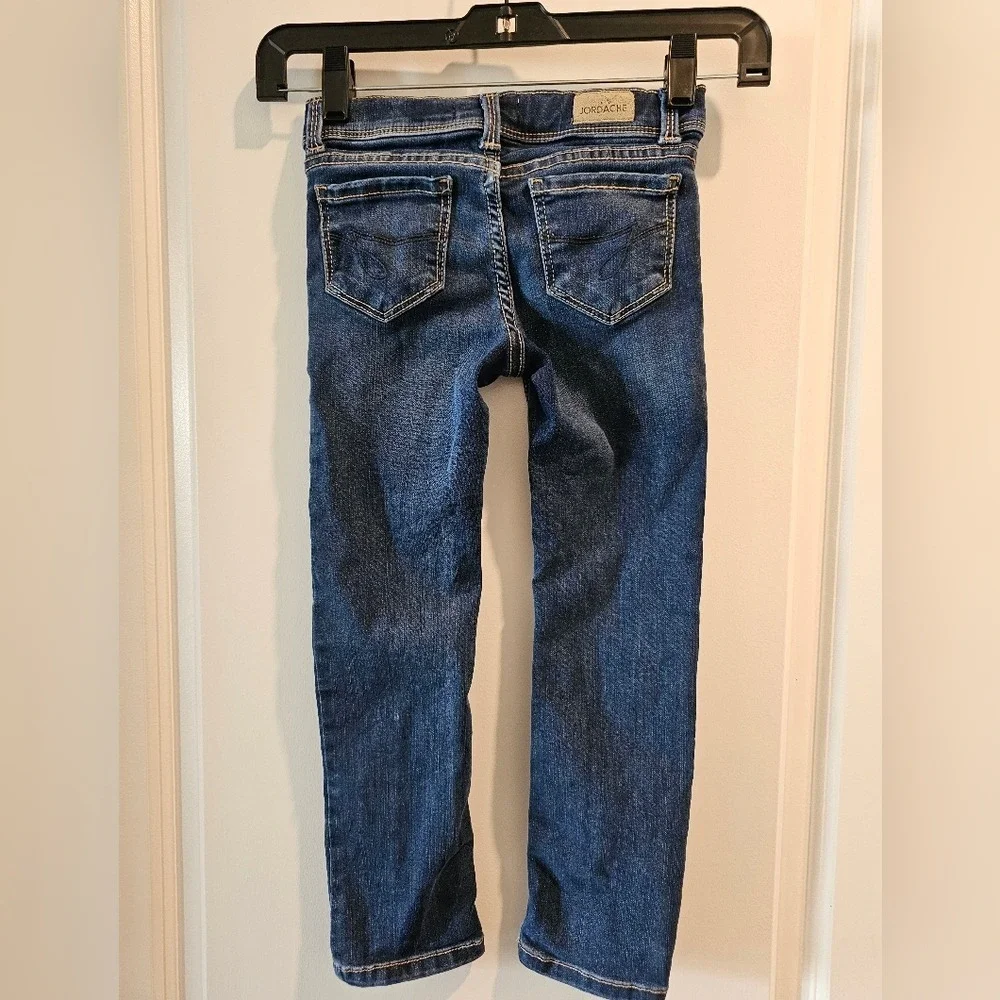 Girls sz6‎ Jeans Dark Wash Denim Pants Adjustable Waist Casual Everyday School
